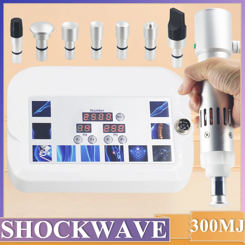 

Professional Shock Wave Therapy Machine 300MJ For ED Treatment And Relieve Knee Joints Pain Shockwave Massager Physiotherapy