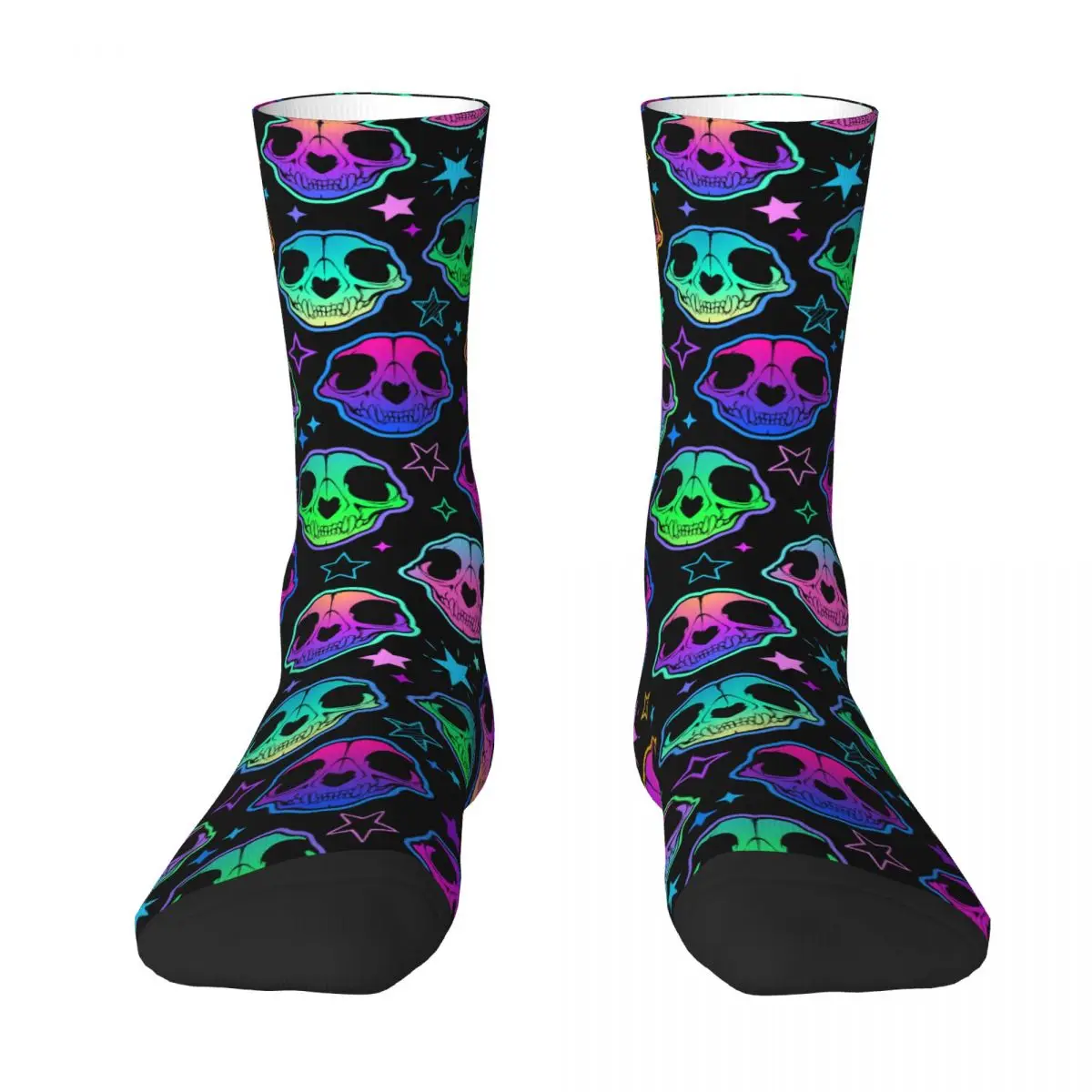 

Cat Cats Dead Terror Skull Sock Socks Men Women Polyester Stockings Customizable Funny