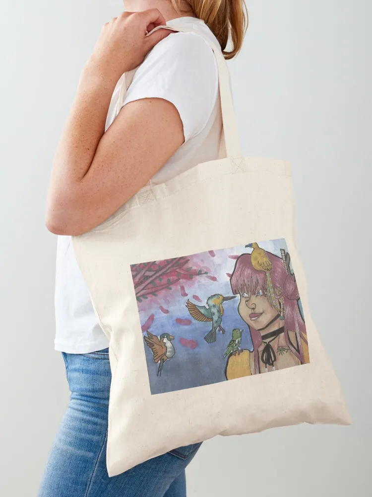 

Сумка-тоут Des Oiseaux, холщовая сумка, женская сумка-тоут, многоразовые сумки для покупок