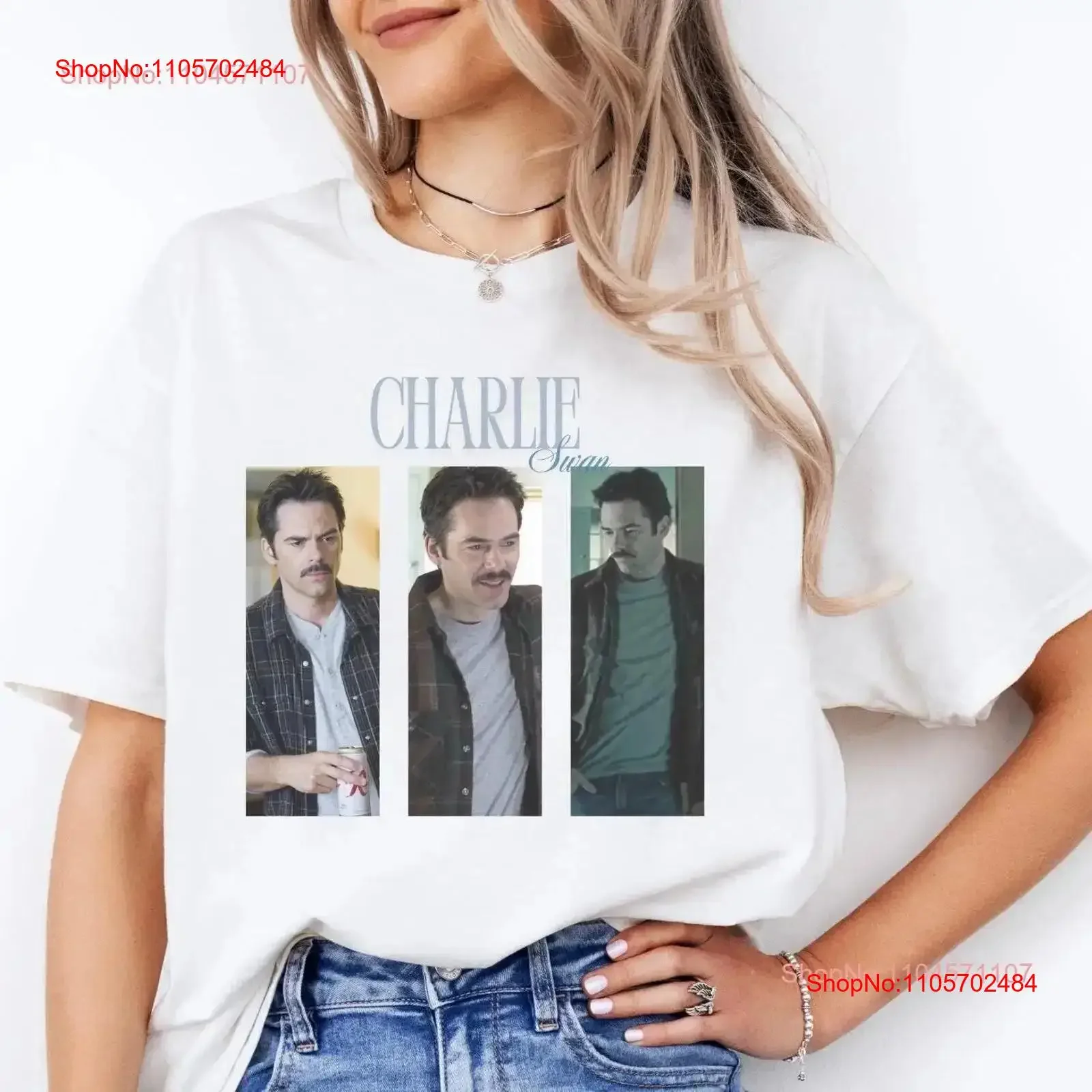 Charlie Swan Vintage 90's shirt Billy Burke Fan Made T Team SweaT 90s vintage Washed Stylish designer clothes