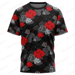 Fashion Men's T-shirt Cloud pattern 3D Print Tops Hip Hop Trend Harajuku Tees Casual Fitness Tops Quick Dry Anime Short Sleeve