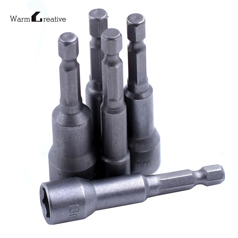 Hex Bit Socket Met Magnetische, 7Mm Tot 19Mm, 65Mm Lang, inbussleutel Slagvast Socket Voor Hand/Elektrische Boor