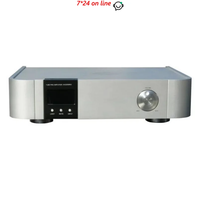 W-005 XA3200MKII (09) Pré-amplificador de tubo de vácuo 12AX7 * 2, 12AU7 * 2 Controle remoto Pré AMP Entrada: 3 * RCA