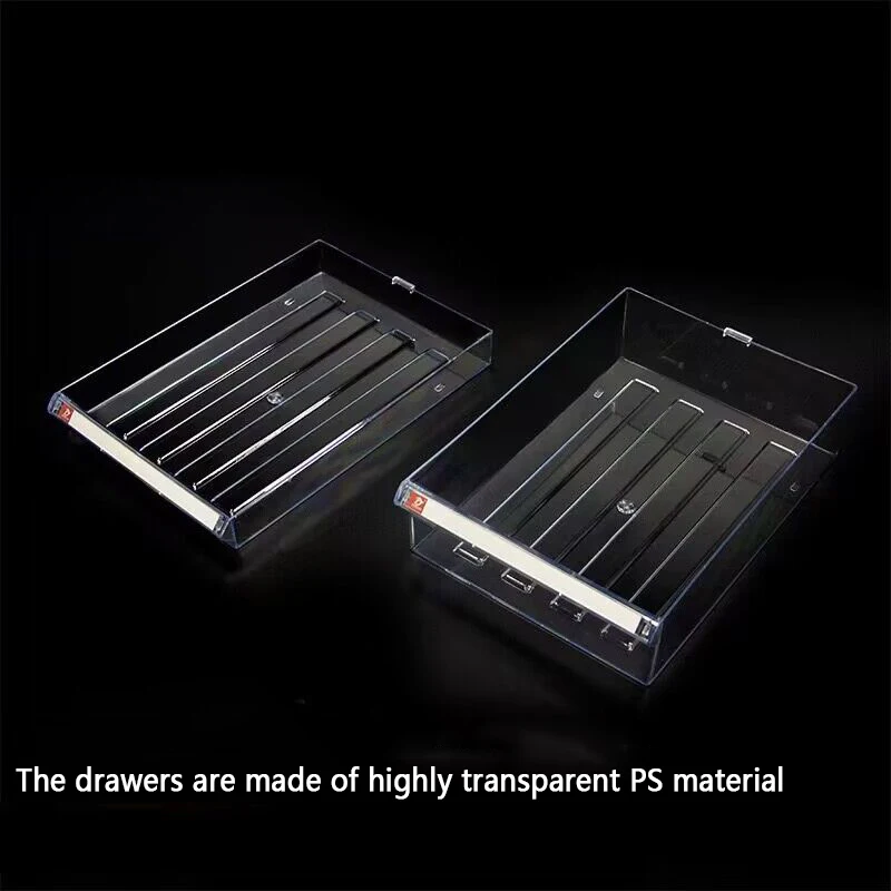 A4 File Box Drawer-Type Component Box Data File Storage Desktop Storage Box Cofmbination File Cabinet