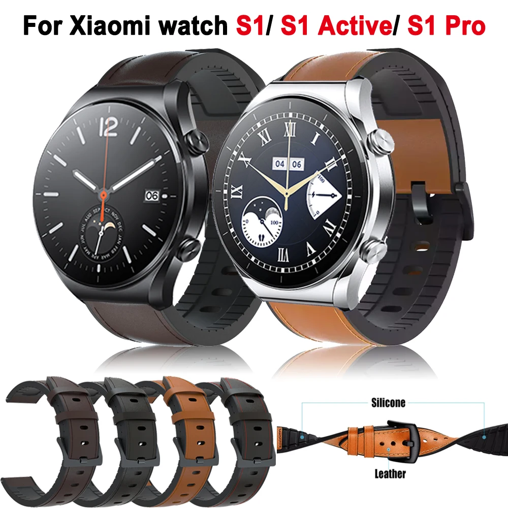 Dành Cho Xiaomi Mi Dây S1 Hoạt Động/S1 Pro Dây Đeo Silicon Vòng Tay 22Mm Dây Màu Sắc/Color2 Thể Thao thông Minh Cổ Tay Dây