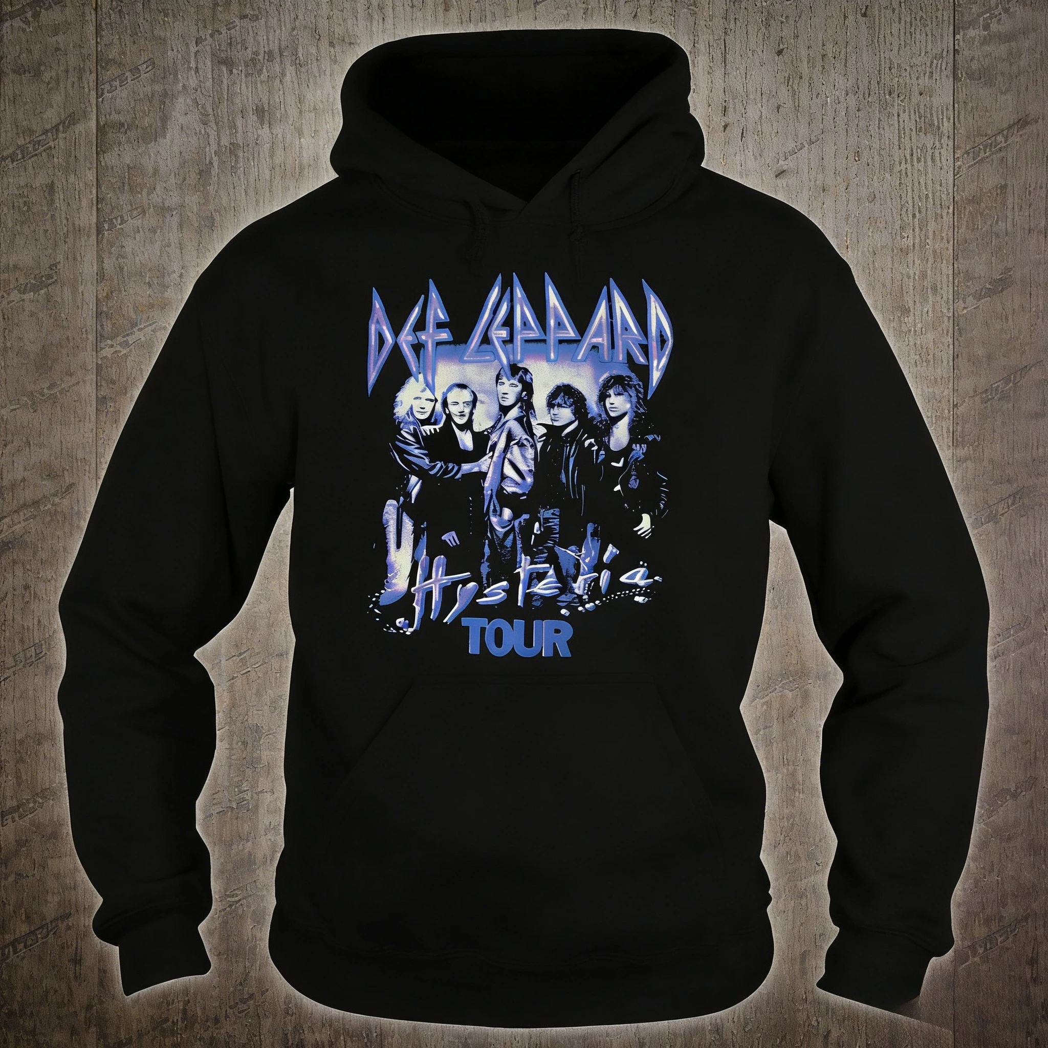 Def Leppard Portrait Rock Band Merchandise Sudaderas con capucha de otoño/invierno para hombres y mujeres Top deportivo informal de lujo