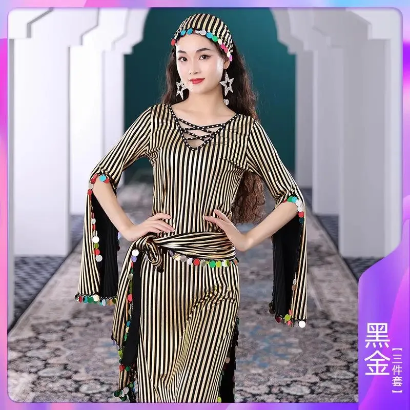 أزياء الرقص الشرقي رداء الحليب الحرير الذهب الترتر فساتين الرقص بلدي الشعبية مخصص 2023 بلدي شعبي ملابس الرقص الشرقي