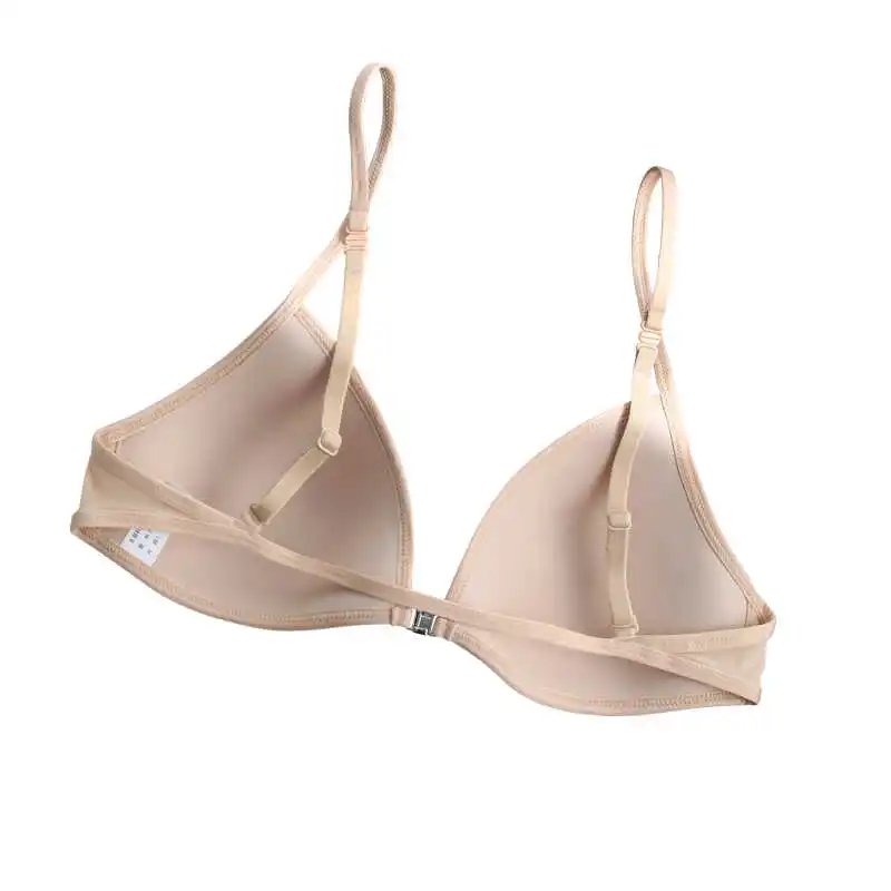 Evropská francouzská podprsenka BANERDANNI Ultra tenká, přední zapínání, push-up, ramínko, trojúhelníkový košíček, bez kostic, pro malý hrudník BANERDANNI - náhled 3