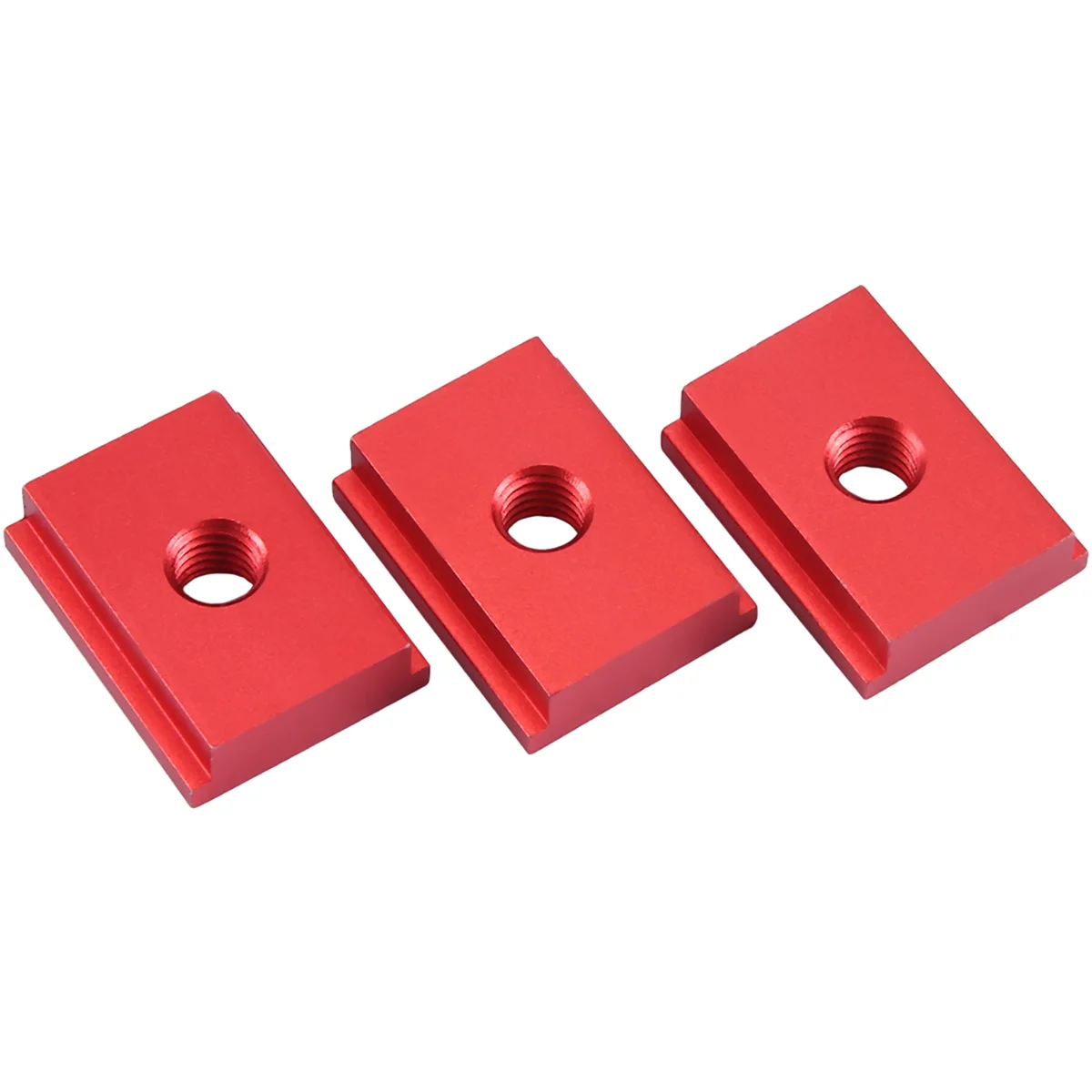 8 Pieces of M8 Type Track Slider 30/45 Type Track Clamp Screw Groove Fastener Woodworking Tool Red