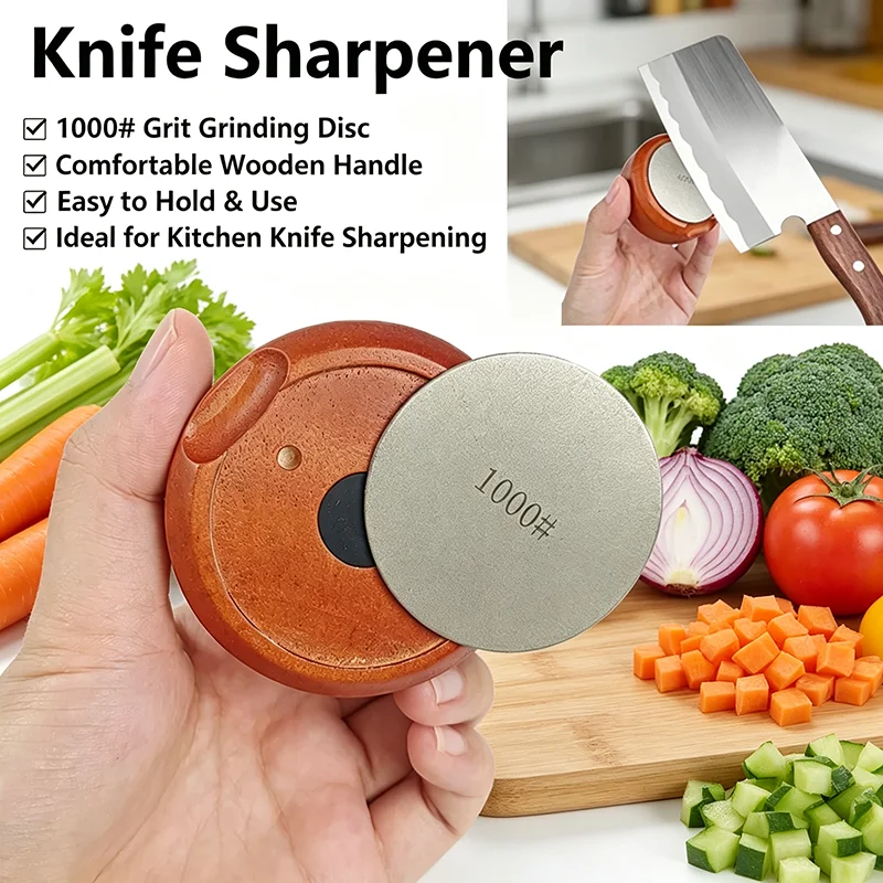 Multi-Purpose Portable Knife Sharpener Double Sided Diamond Sharpening Stone Outdoor Whetstone Handheld Suitable for All Knives