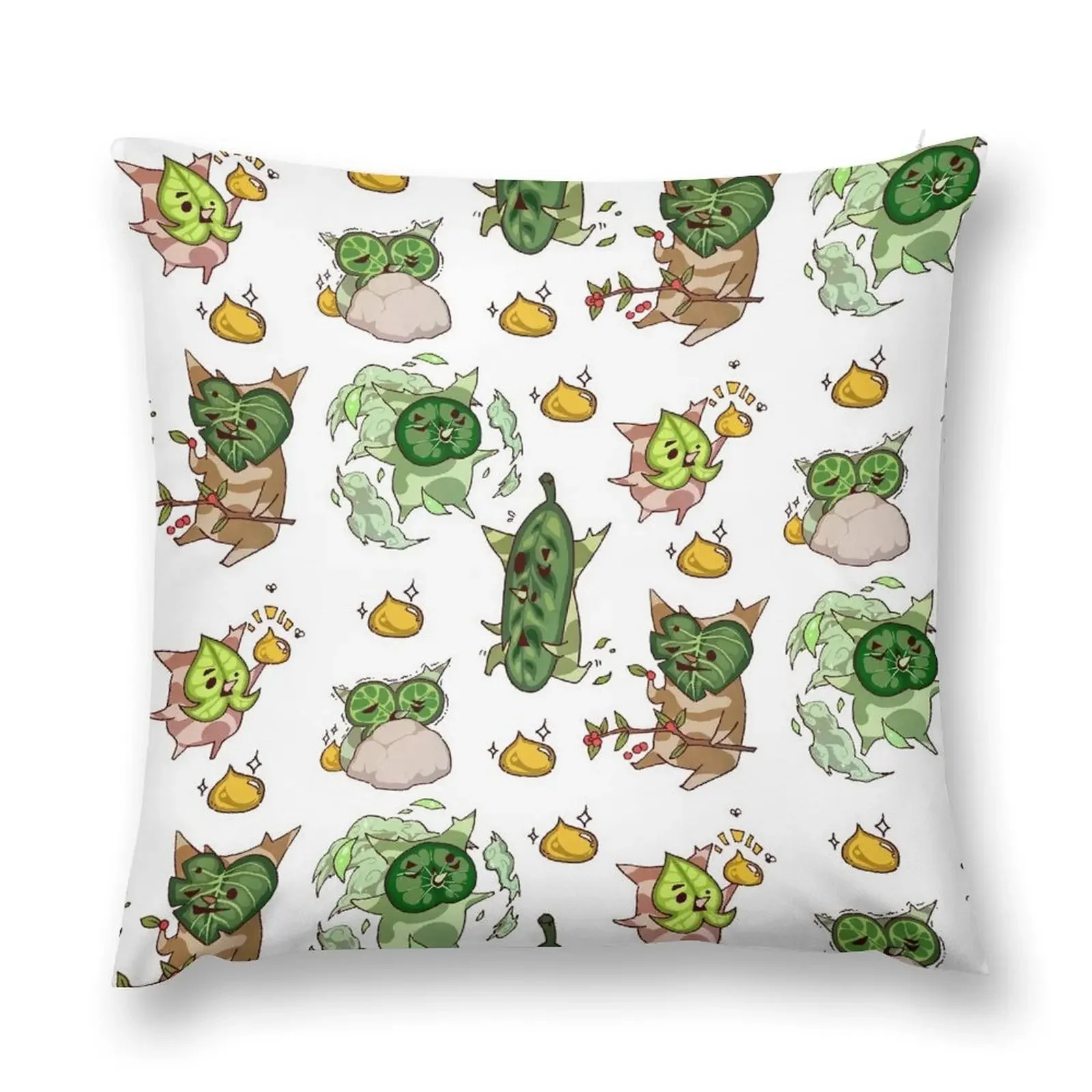 Koroks and Korok Seeds Pattern Throw Pillow Luxury Sofa Cushions Custom Cushion pillow