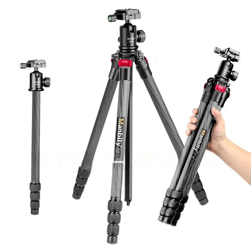 Manbily Dslr Shooting Photographic Accessory Heavy Duty Carbon Fiber Tripod Bird Watching Hunting Outdoor