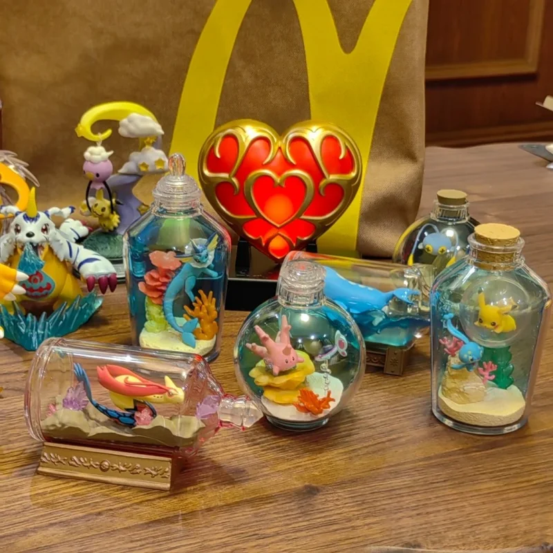 

In Stock Re-Ment Pokemon Milotic Wailord Vaporeon Manaphy Pikachu Aqua Bottle Collection Encounter Shining Waterside Blind Box