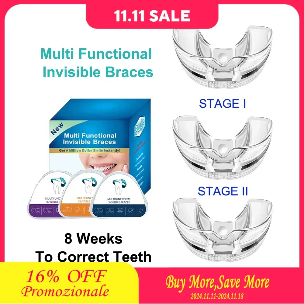 Orthodontic Braces Dental Braces Smile Teeth Alignment Trainer Instanted Silicone Teeth Retainer Mouth Guard Braces Tooth Tray