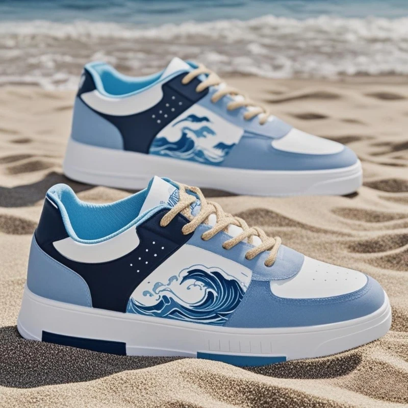 

Новая дышащая повседневная модная мужская обувь, спортивная толстая подошва, весна 202, модная универсальная мужская обувь, резиновая подошва, не кожаная