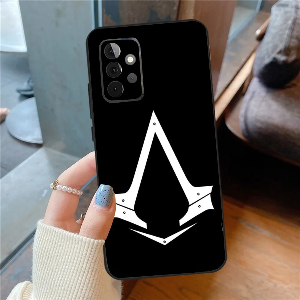 حافظة هاتف A-Assassins Game C-Creed لهاتف SamsungS24,23,22,21,S20,Pro10,S30Plus,S9,20lite Ultra Black Cover