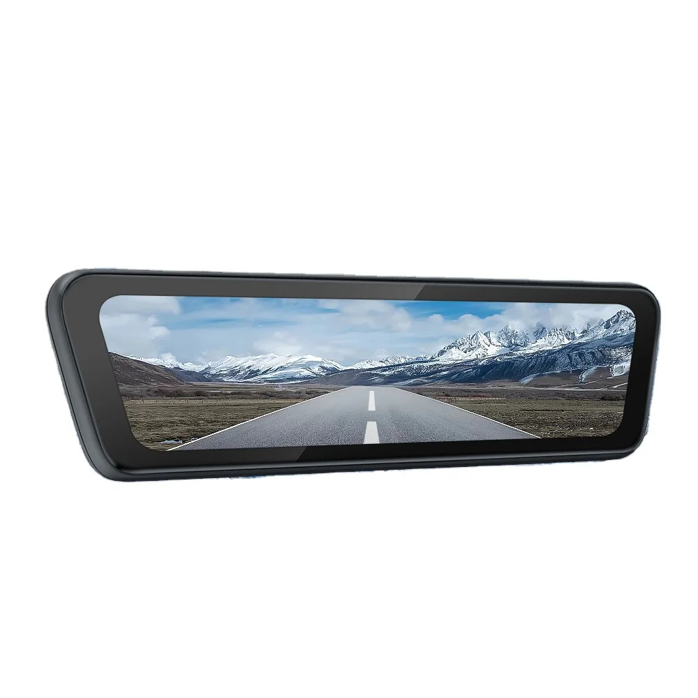 Espejo retrovisor para coche con pantalla IPS de 8,2 ", full hd, 1080p, con lente dual, espejo retrovisor multimedia de transmisión para tesla modelo 3/y/highland