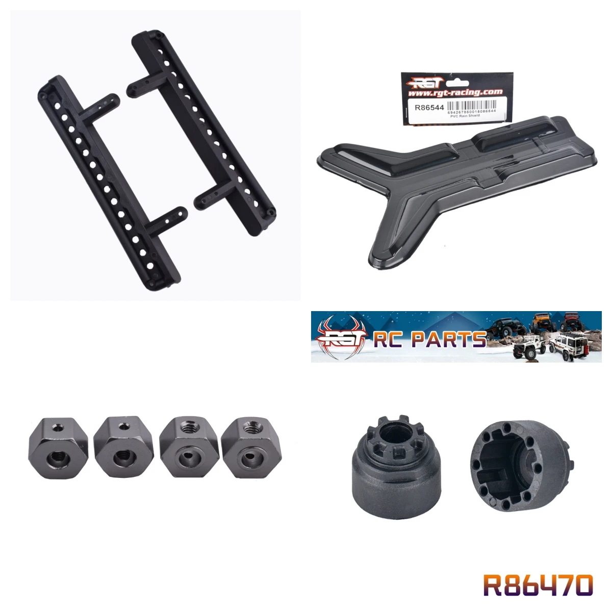 RGT Spare parts R86557 R86544 R86569 R86470 for EX86190 EX86160 1/10 Realistic Crawler 4WD Real Hard-core  Off-road Model Car