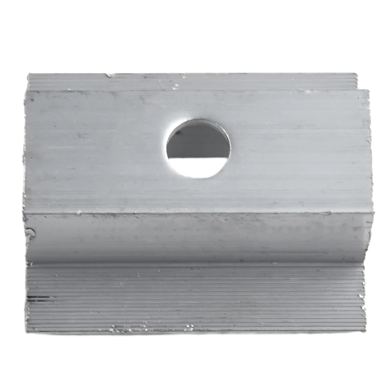 10Pcs Solar Middle Clamps for PV Panels For Frame Height 25-50MM Aluminum Alloy Solar Panel Mounting Hardware