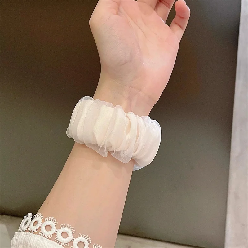 49mm 40mm 44mm Gauze Elastic Scrunchies Band For Apple Watch Ultra 8 7 SE 6 5 4 3 2 Strap For IWatch Serise 41mm 45mm 38mm 42mm