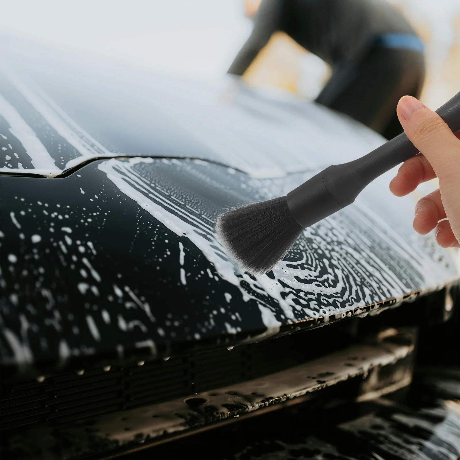 inside The Car Cleaning Brush Cars Soft Bristle Wash Plastic Detailing Supplies Wheel