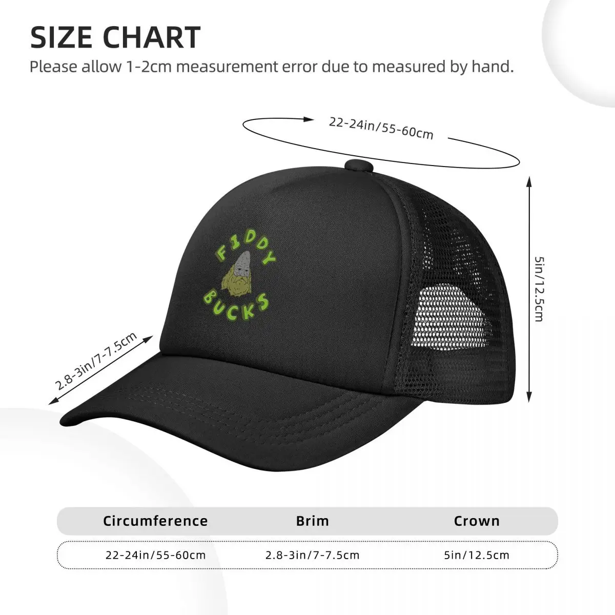 Fiddy Bucks The Big Lez Show Mesh Baseball Caps Snapback Baseball Hats Breathable Casual Casquette Outdoor For Men's And Women's