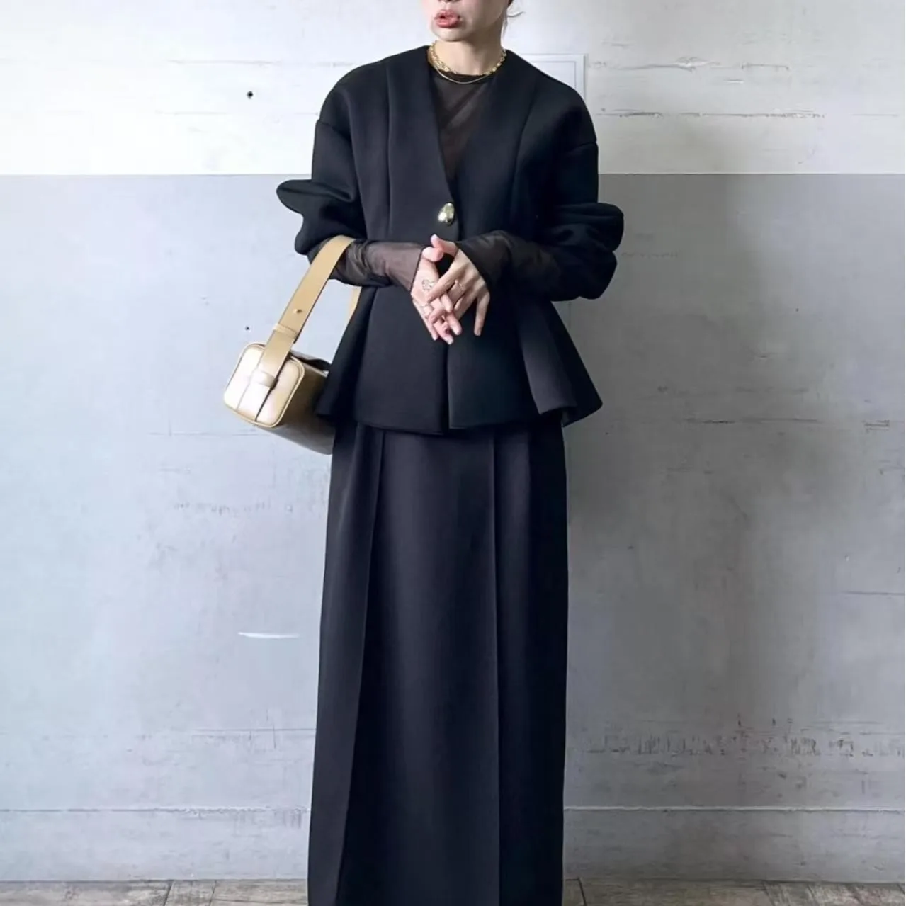 Coreano Sle V-Ne Button-Up Thiened Sweatshirt Cardigan Feminino Cor Pura Primavera Outono Faion Simples E Elely Loo...