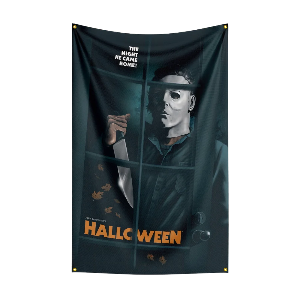 3x5 Ft Halloweens Flag Classic Horror Movie Flag Halloween Wall Hanging Banner Decor Movie Poster-m-Michael-Myers-The-ShapeS