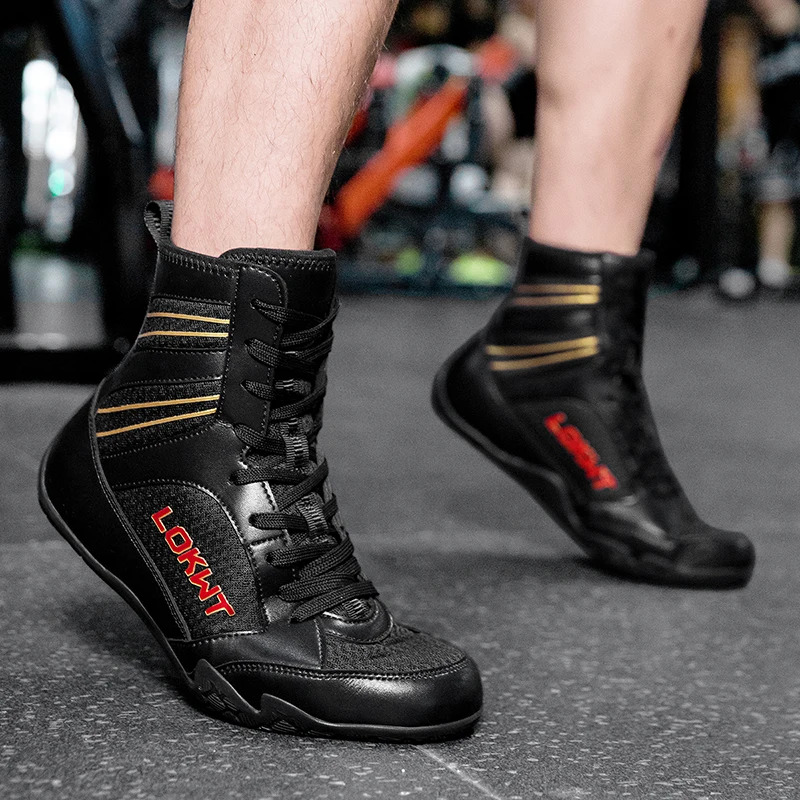 

New hot sale professional unisex breathable wear-resistant comfortable sports training wrestling shoes fitness boxing Very good