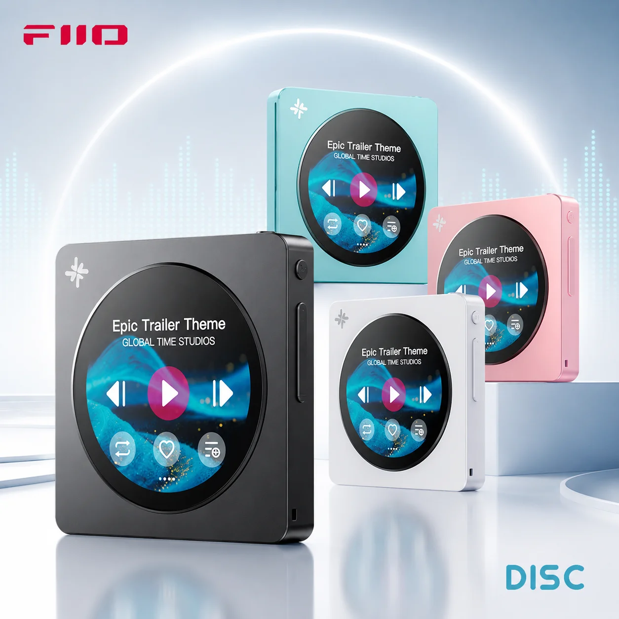 Fiio Snowsky Disc Portable HiRes Music Player HiRes Bluetooth 5.4 WiFi USB AUDIO SPDIF Supported Quality Music Gift
