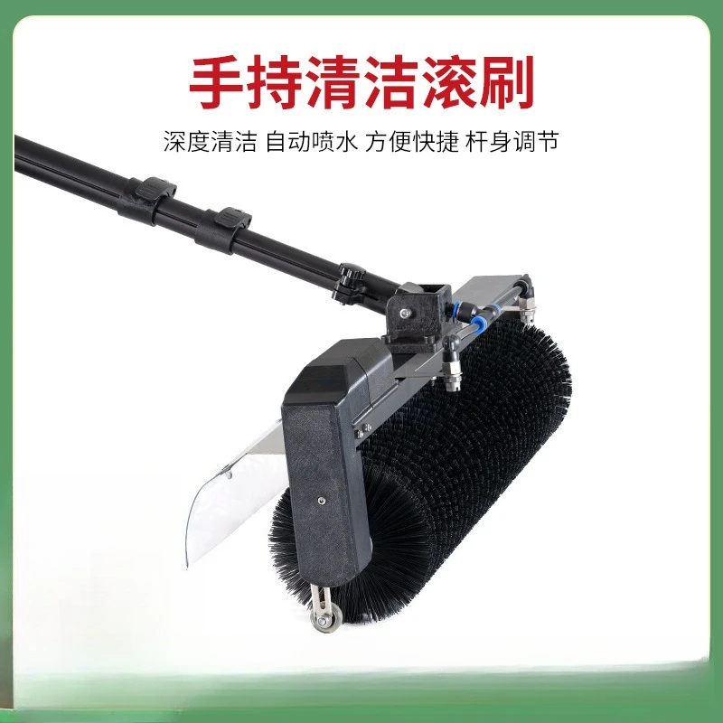 

Чистая ручная роликовая щетка для сухой очистки, стирка воды, электрическая машина для очистки солнечных фотоэлектрических панелей