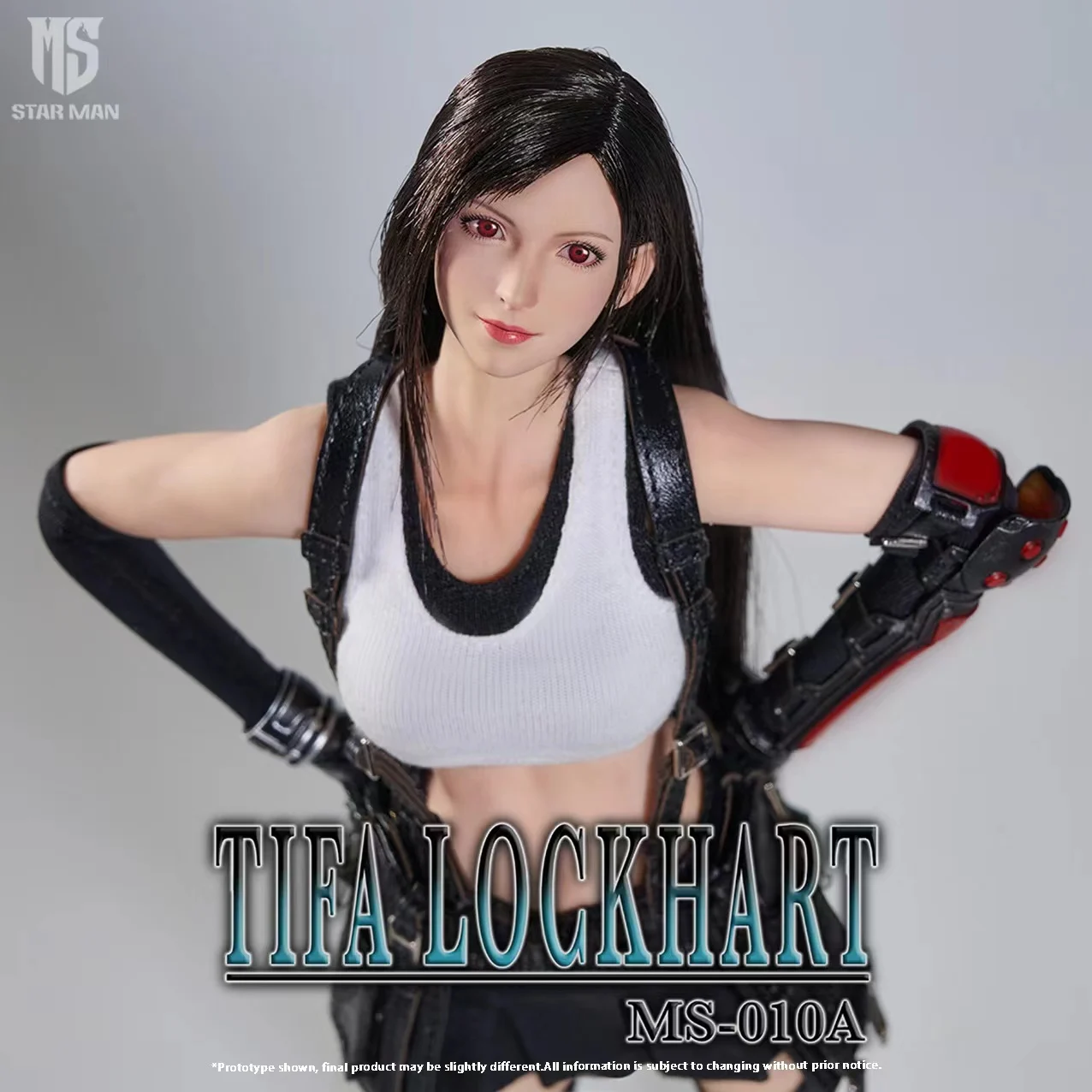 STAR MAN MS-010 1/6 Scale Female Tifa Lockhart Fighting Goddess Vest Short Skirt Purple Dress Full Set 12in Action Figure Model