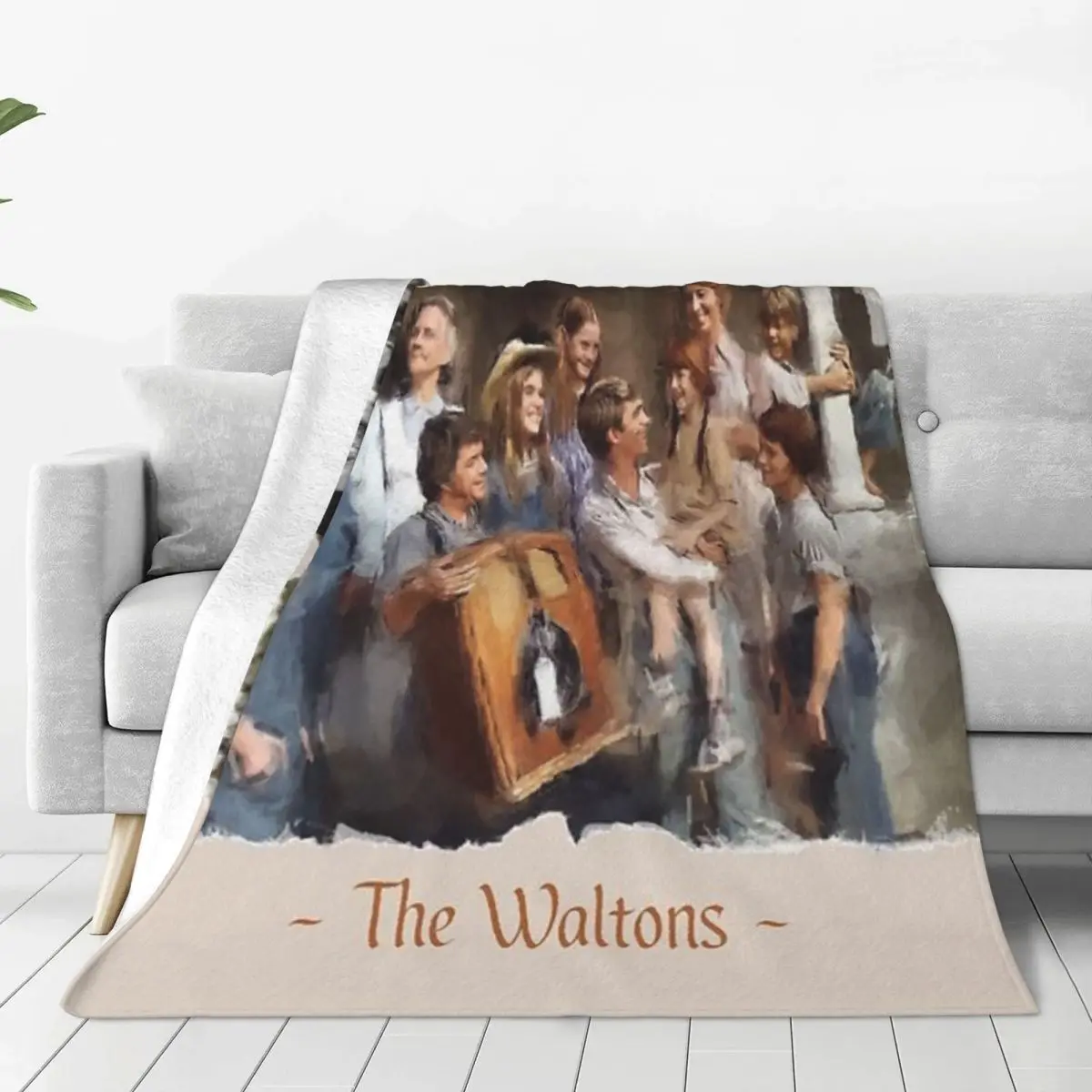 Fluffy Baby Blanket The Waltons TV Show Sofa Camp Nap Bedspread Cozy Flannel Blanket Bedroom Decor