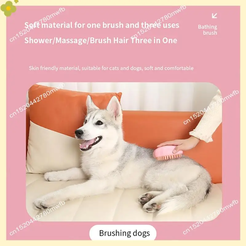 LDHL Pet Cleaning Brush Spray Massage Combing One Click To Remove The Fur, Bathing Hair Removal, Cats And Dog Pet Supplies Durab