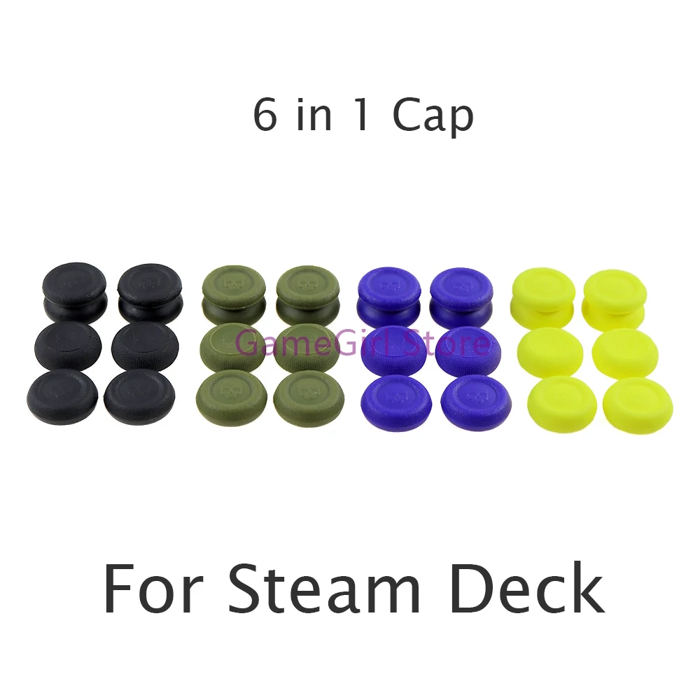 

8sets 6 in 1 Non-Slip Analog Joystick Cap Thumbstick Grip Cover For Steam Deck Game Console Accessories