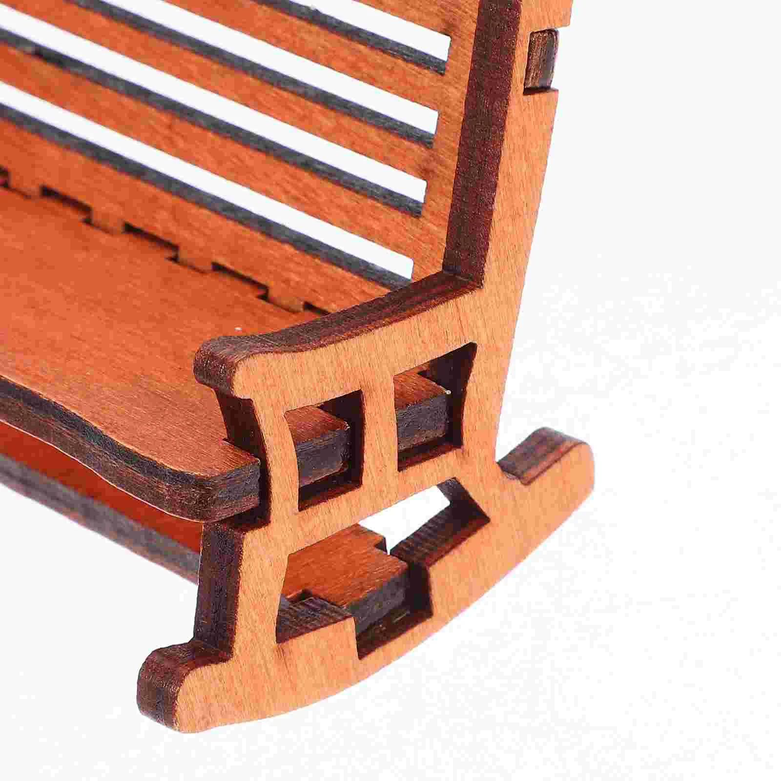 Mini silla decorativa para casa de muñecas, muebles Vintage, sillas en miniatura para pequeñas, 2 uds.