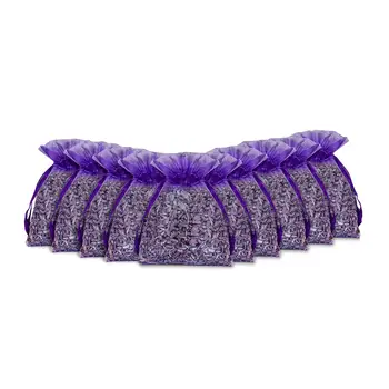 10個/包耐用薰衣草香囊,天然乾燥薰衣草花蕾,適用於抽屜和衣櫃,香味濃鬱清新 8 最佳銷售 淡紫色袋子 - №3