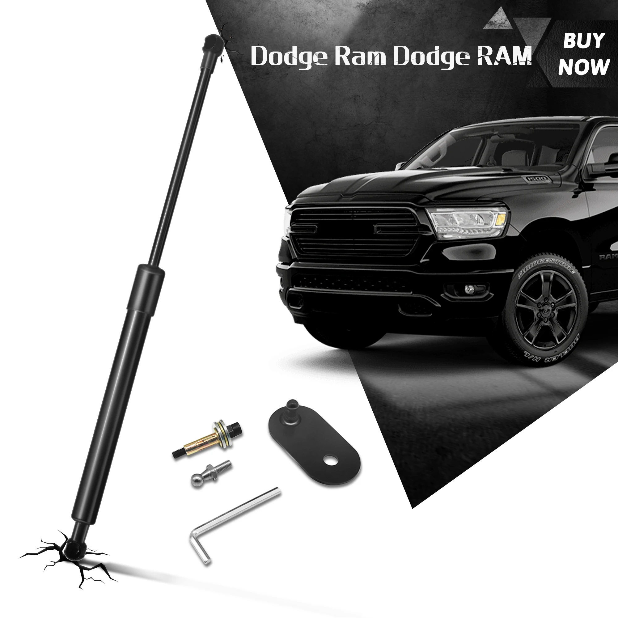 Pickup Deceleration Impact Upward Support Gas Pillar Suitable For Dodge RAM 1500 2500 3500 Failure Rear Baffle Lift Trunk Spring