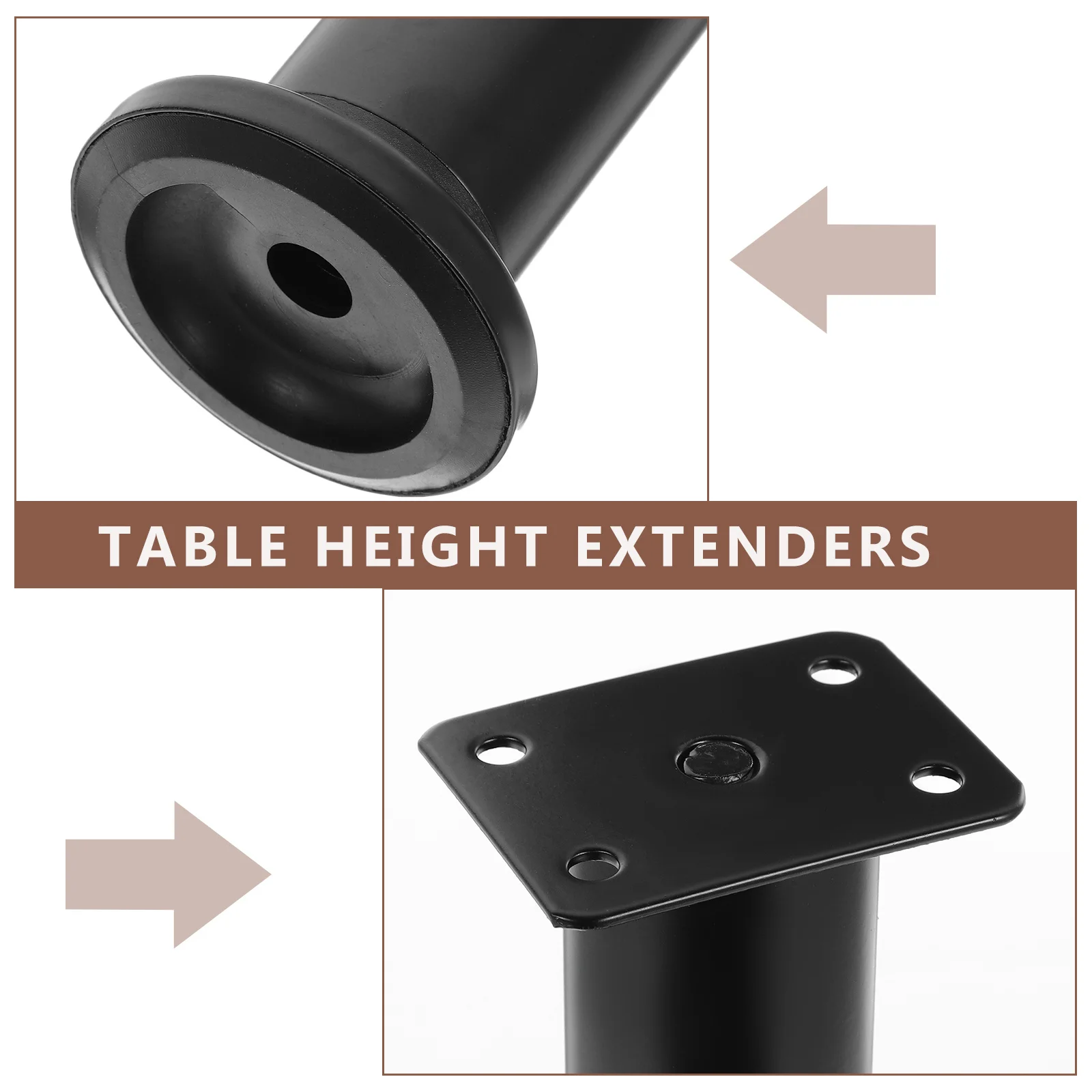 

4 шт. опорные ножки для мебели, усиленные, сменные, из холоднокатаной стали, регулируемые 25-42 см, прочные ножки для стола и шкафа