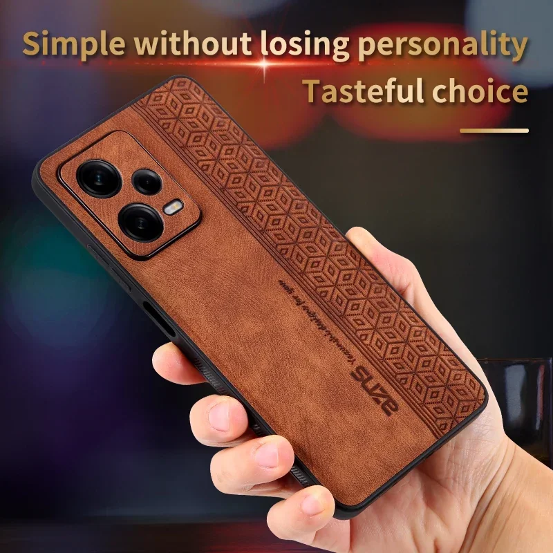 Redmi Note 12 PRO PLUS 5G 13 Phone Case Luxury PU Leather Clothes Skin Back Cover For XIAOMI Redmi Note12 PRO Funda Coque Cases