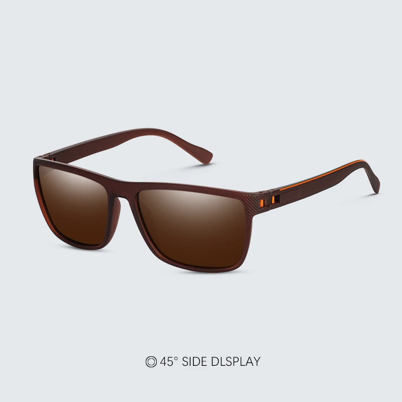 Mode Hohe Qualität Marke Neue Polarisierte UV400 Sonnenbrille Männer Frauen Quadratische Matte Rahmen Gläser – Detail 8