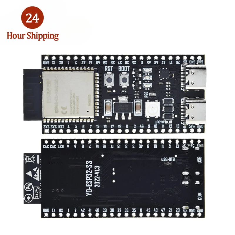 ESP32-S3-DevKitC-1 ESP32-S3 WiFi Bluetooth-compatible BLE 5.0 Mesh Development Board ESP32 Wireless Module N16R8