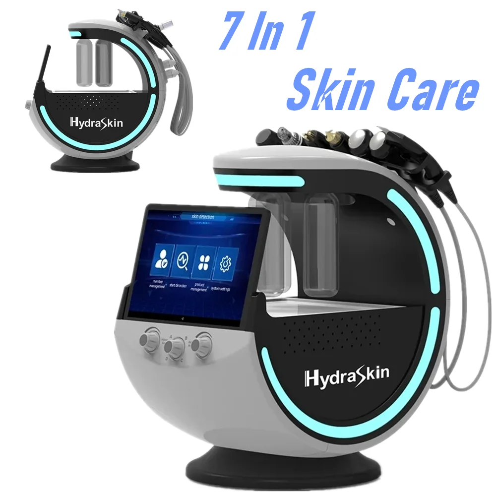 NEW 7 In1 Hydro Facial Machine 2024 Professional Ultrasonic Skin Rejuvenation Dermabrasion Hyperbaric Oxygen Facial Machine Deep