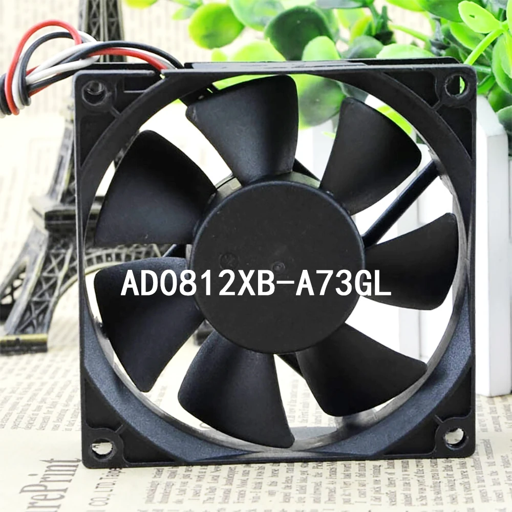New In Box original inverter control AD0812XB-A73GL 12VDC 0.55A 3wire 80*80*25mm Cabinet Cooling Fan