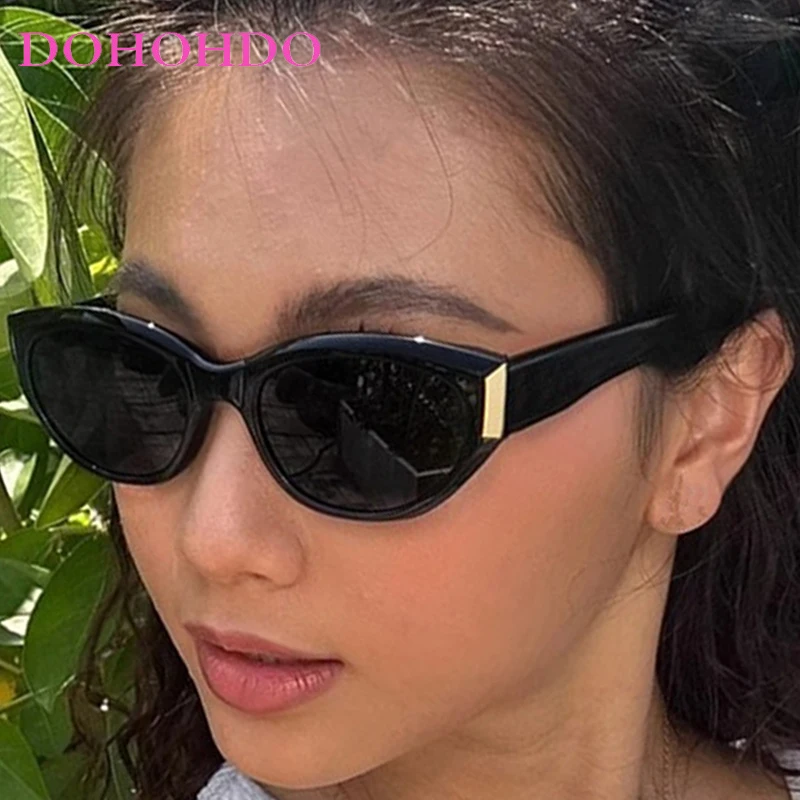 

Retro Cat Eye Rivet Women Sunglasses Fashion Designer Small Frame Eyewear Men Luxury Brand Travel Sunglasses Ladies Lentes UV400