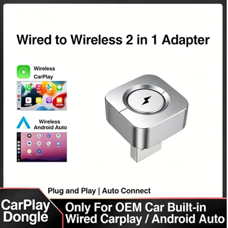 Wireless Auto Link Converter For Vehicles Changes interconnected To Wireless With Vehicle Support