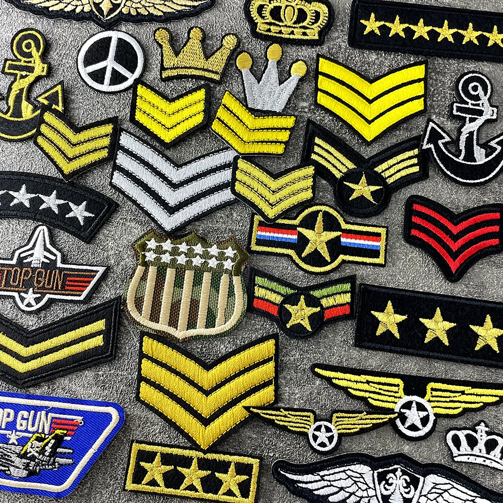 Emblem Iron on Patches for Clothes Embroidered Badges Hippie Patch Cover Repair Hole Stickers Beautification Function