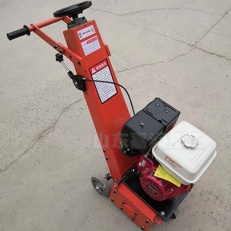 Small concrete milling machine, floor renovation repair self-propelled asphalt milling machine, cement pavement chipping