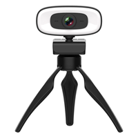 USB Webcam 4K 1080P Mini Camera with Microphone 15-30Fps Fill Light Beauty for Youtube PC Video Shooting Camera