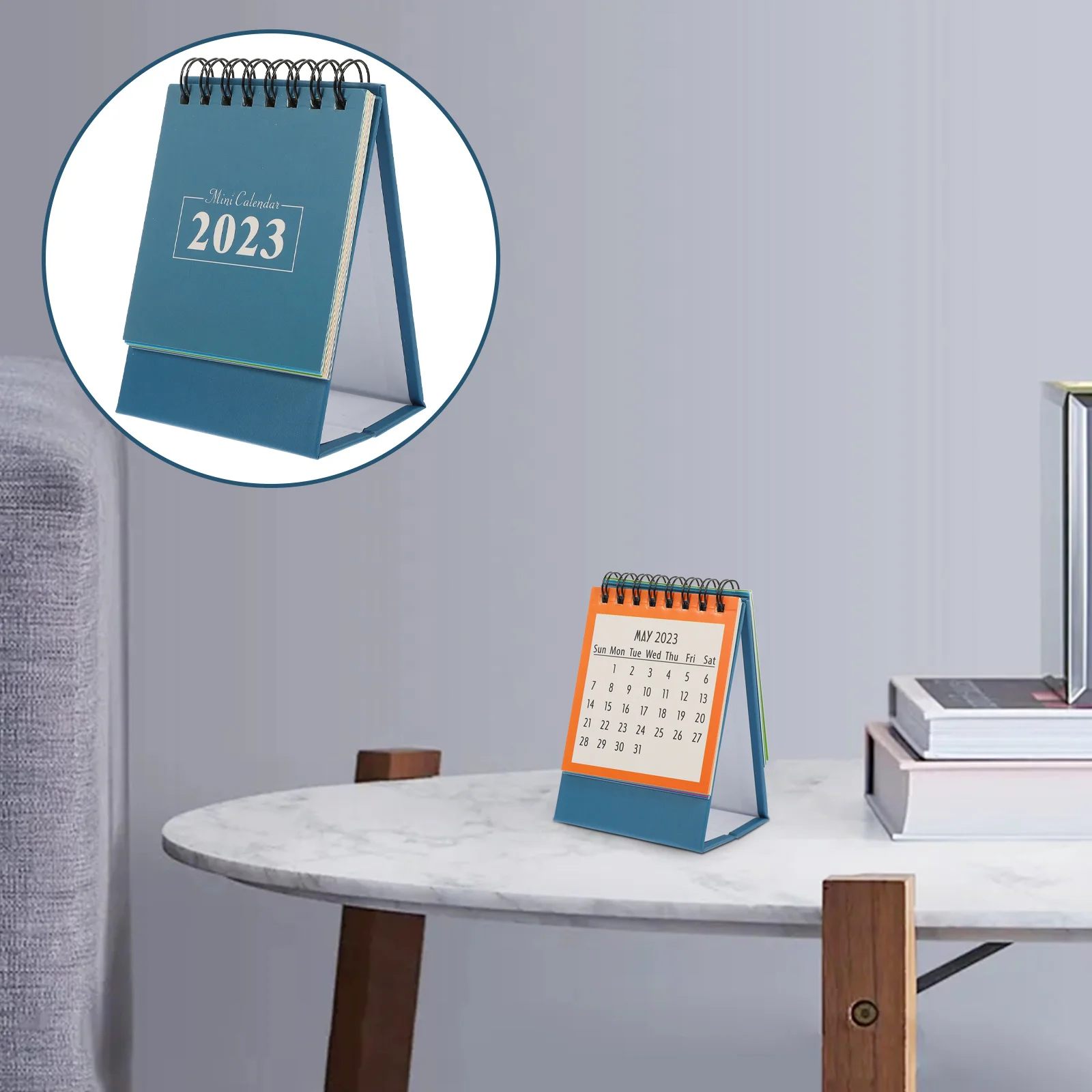 

Маленький настольный календарь 2023, английский печатный бумажный календарь для офиса, дома, настольный мини-календарь, планировщик расписания, простой стиль